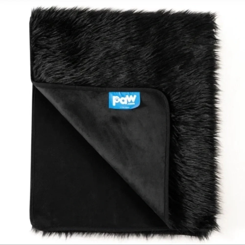 (NWT) PupProtector Waterproof Throw Blanket Midnight Black, Large (80”L X 62”W